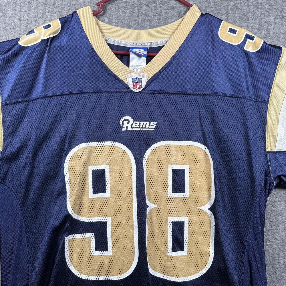 Vintage Reebok St. Louis Rams Grant Winstrom Jersey #98 Mens M NFL Y2K Football